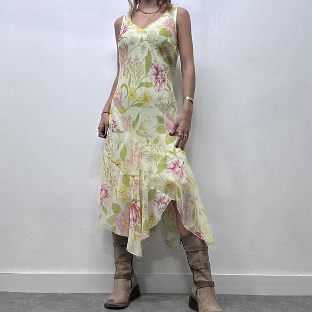 Sheer pastel watercolour flower dress