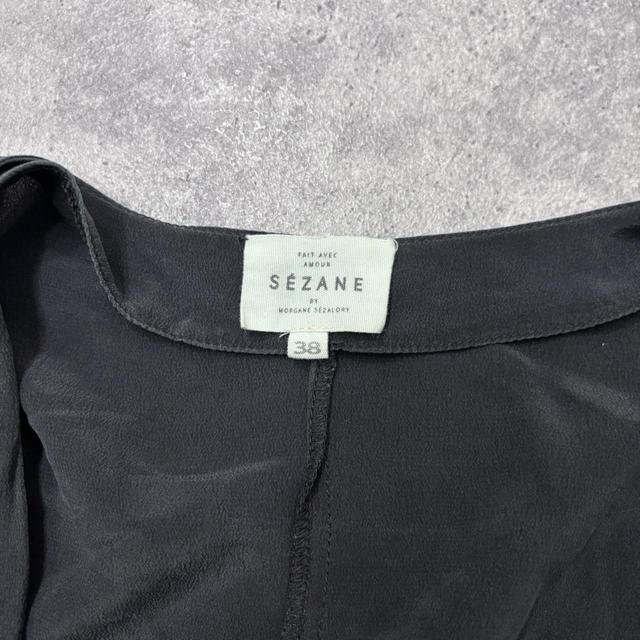 Black silk sezane shirt