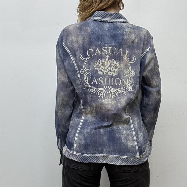Distressed graphic print shirt