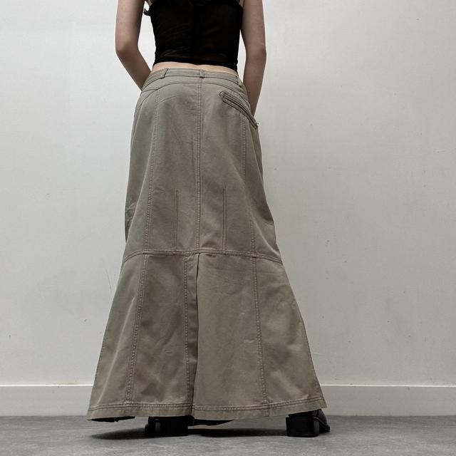 Cargo tan maxi skirt