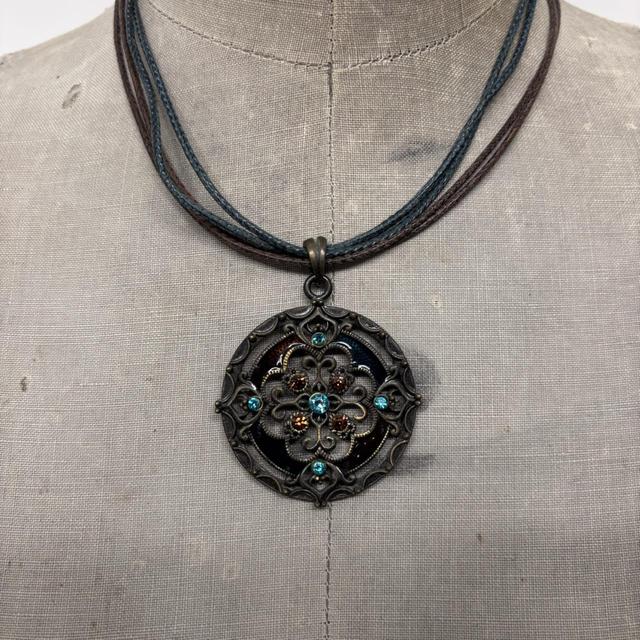 Boho fairy metal pendant necklace