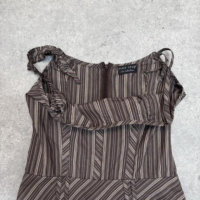 Vintage pinstripe aline maxi dress