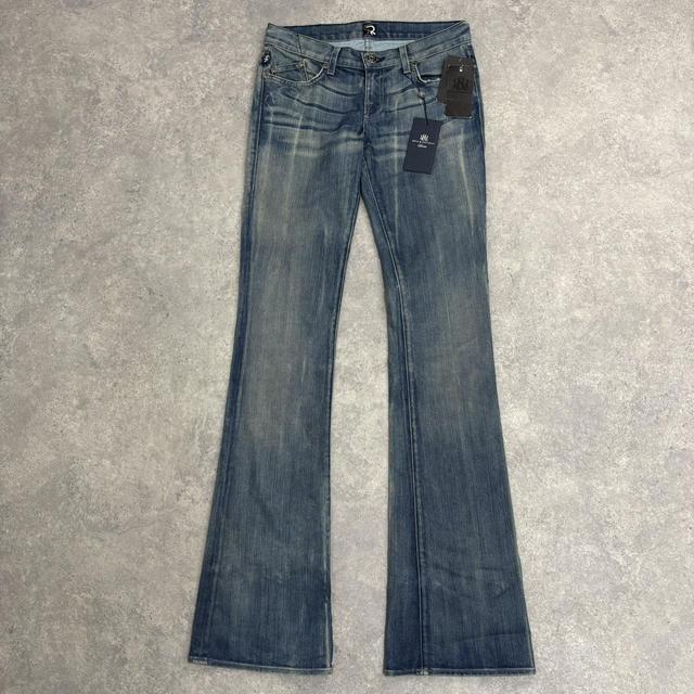 Distressed low rise Y2K jeans
