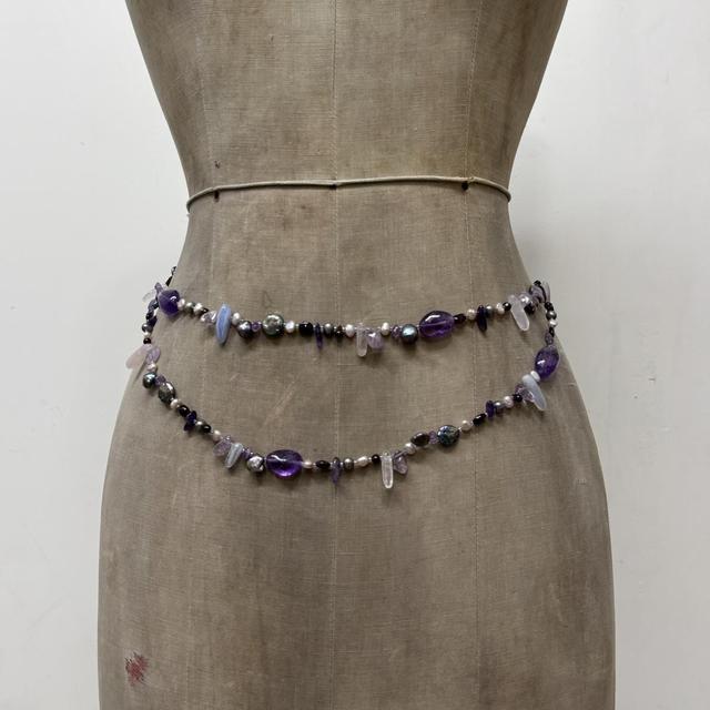 Crystal fairy layered waist chain