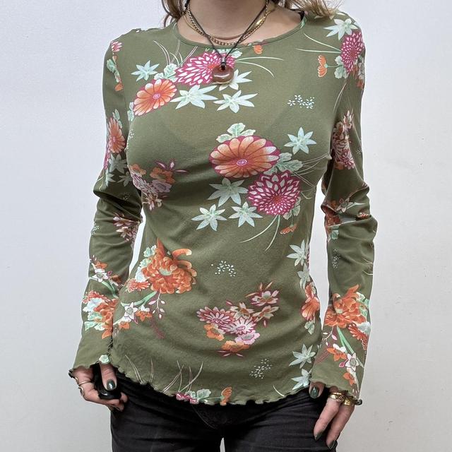 Sheer micro mesh long sleeve
