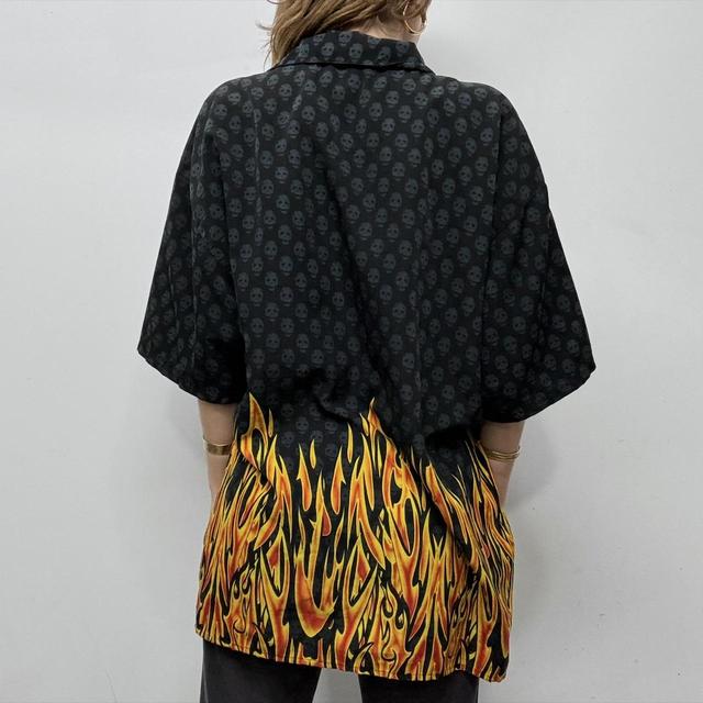 Vintage grunge flame shirt