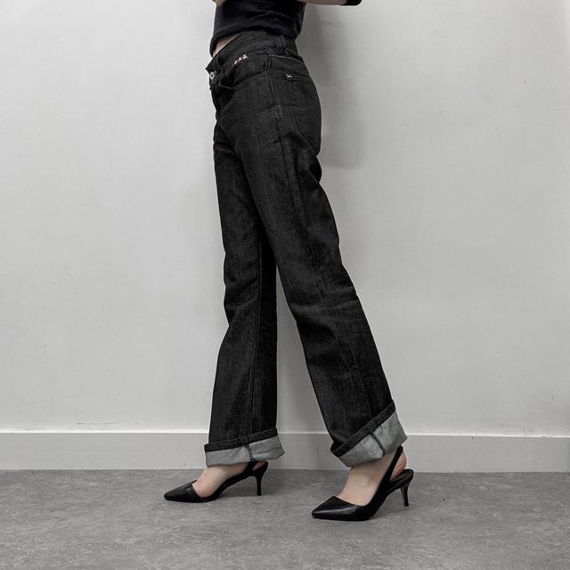 Dark wash salvage denim jeans