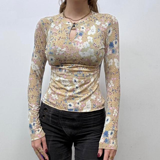 Ditsy floral long sleeve tshirt