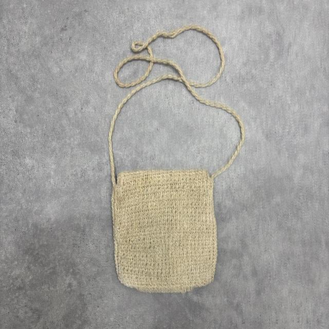 Woven straw crossbody bag