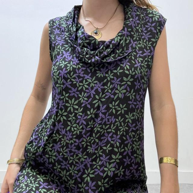 Floral floaty mini dress