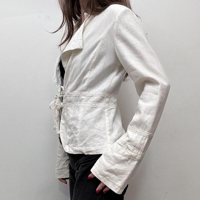 White coquette lace shirt