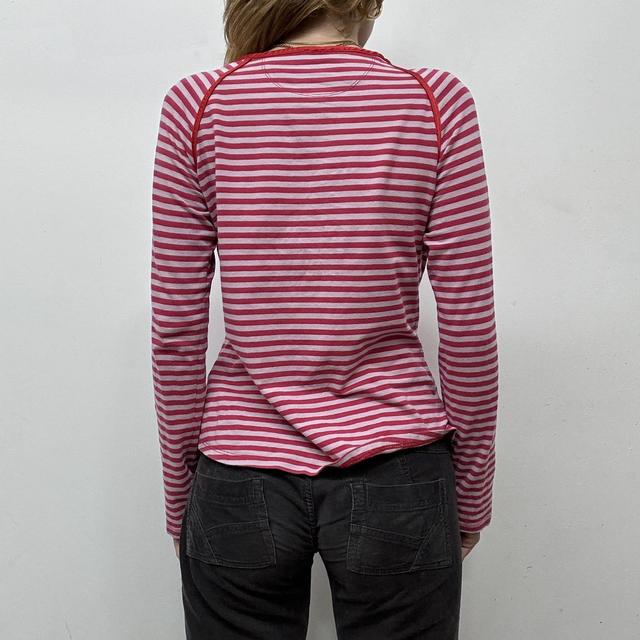 Pinstripe studded T-shirt