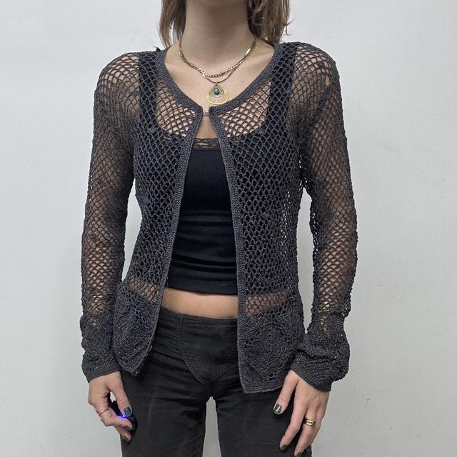 Sheer lace knit fairy cardigan