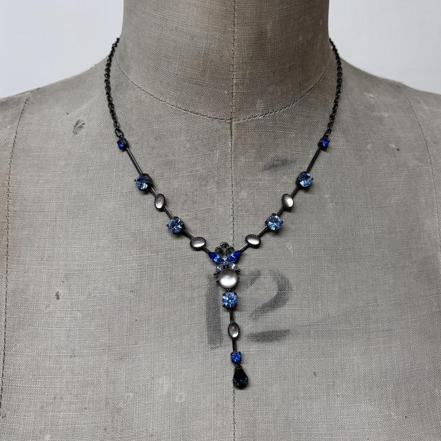 Boho fairy butterfly crystal necklace
