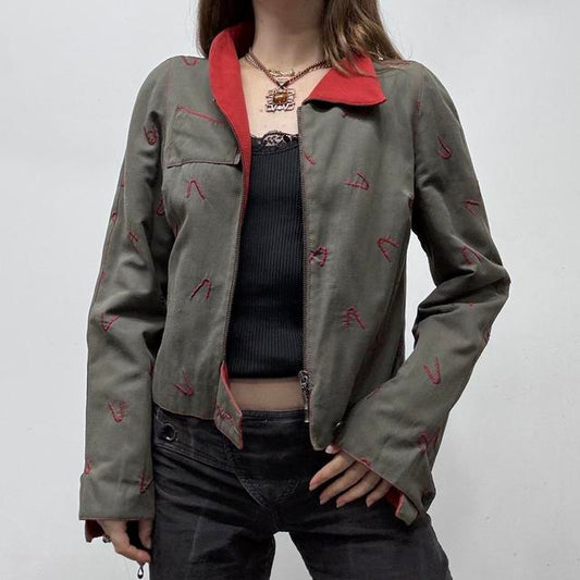 Asymmetric zip up jacket