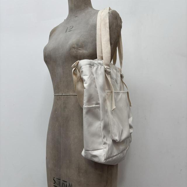 Cream cargo shoulder bag