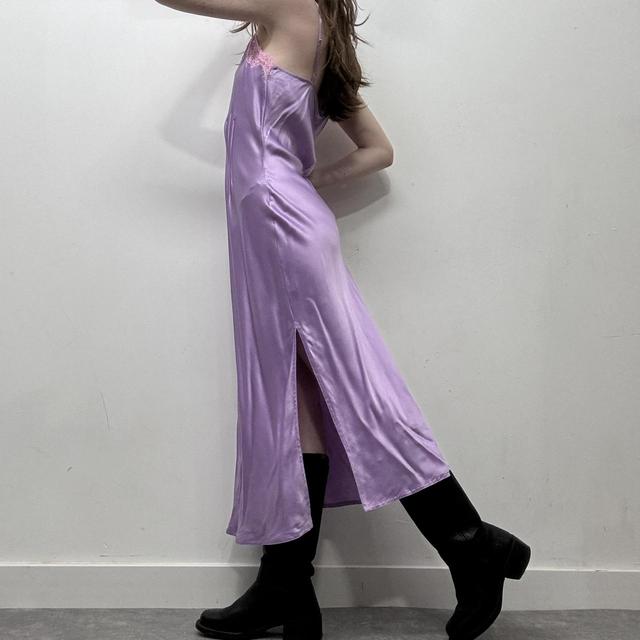 Silk lace slip dress