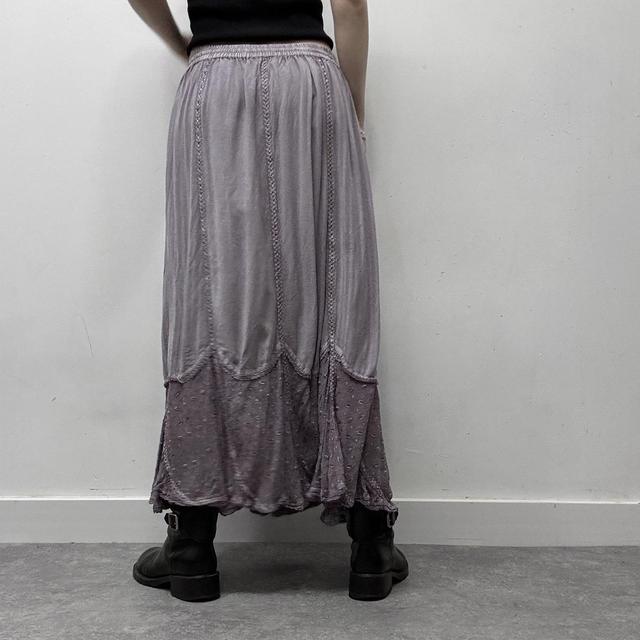 Lilac fairy grunge handkerchief maxi skirt