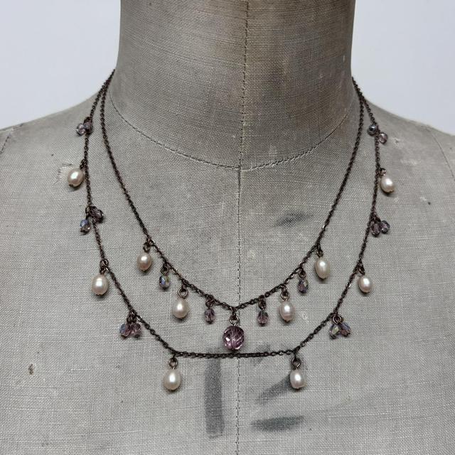 Drape fairy flower necklace