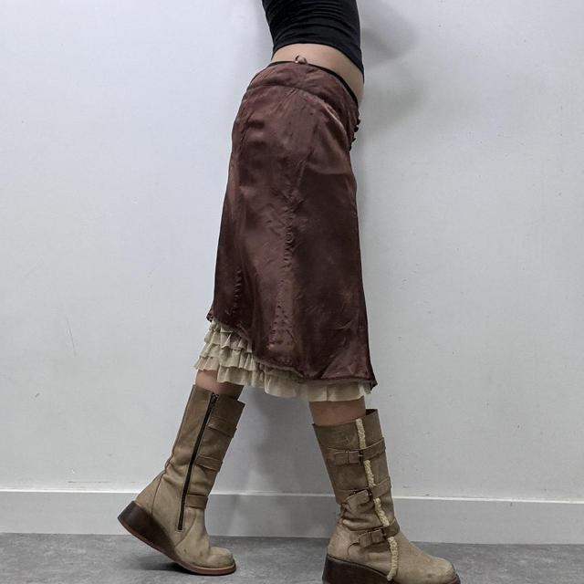 Silky ruffle bloomer skirt