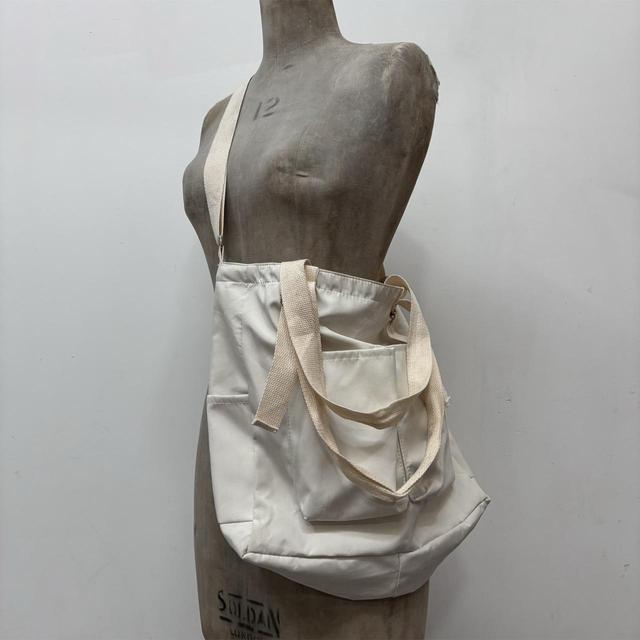Cream cargo shoulder bag