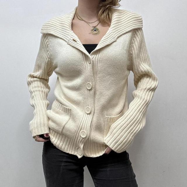 Vintage cream slouchy cardigan