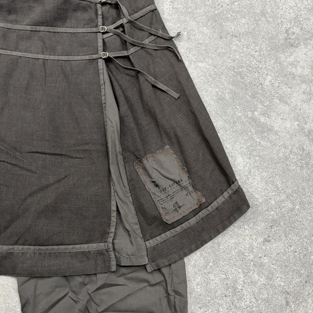 Layered cop copine cargo trouser skirt