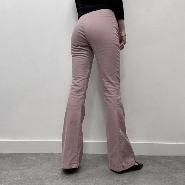 Pink corset flared jeans
