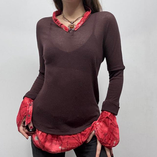 Floaty flare shirt blouse