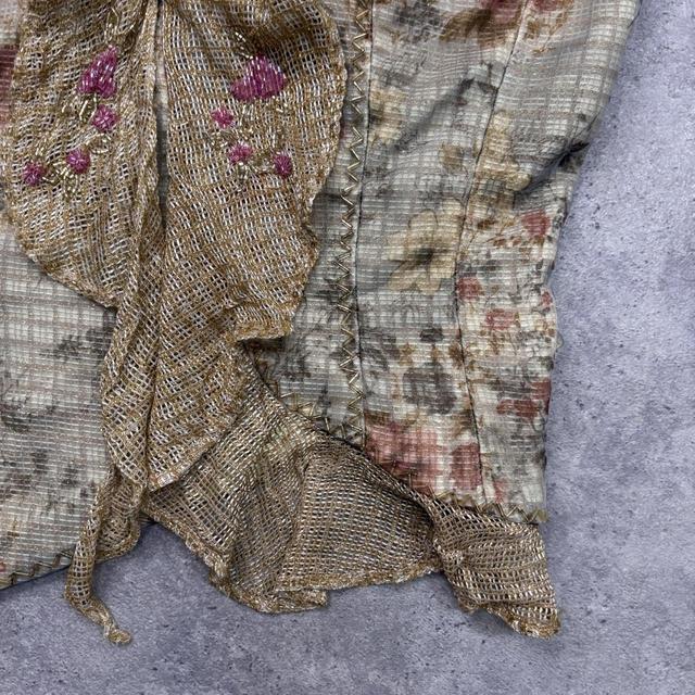 Lace floral fairy flutter vest