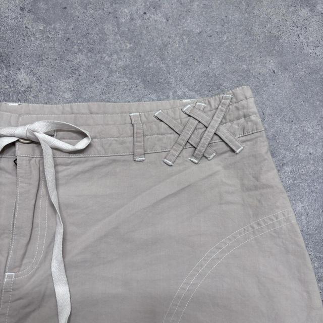 Tan cargo mini skirt