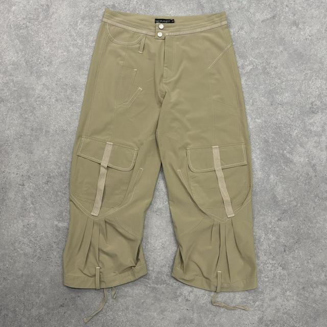 Tan puff balloon cargo pants