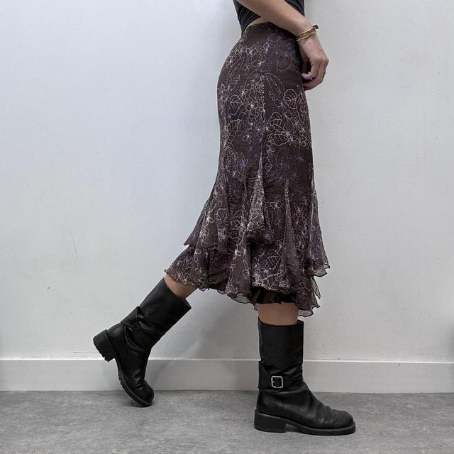 Sheer crinkle silk fairy skirt