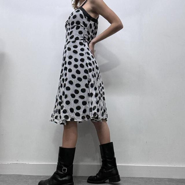 Layered polka dot dress