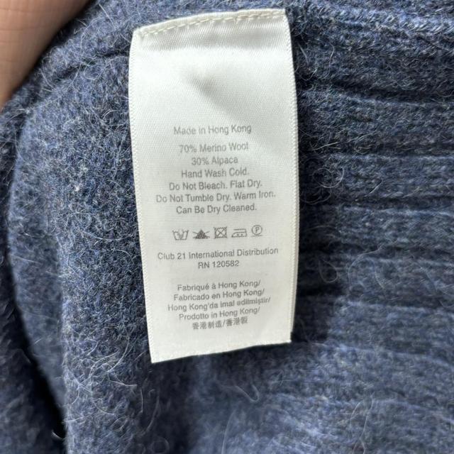 Blue wool preppy jumper
