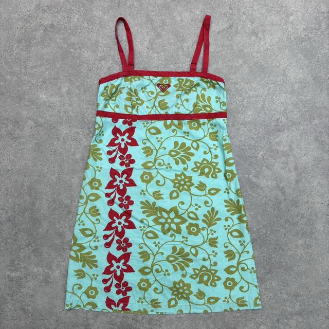 Tropical floral mini dress