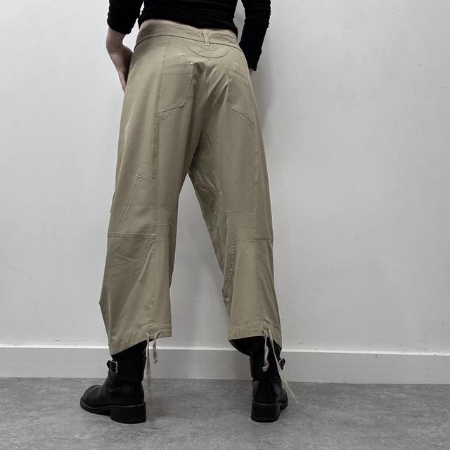 Tan puff balloon cargo pants