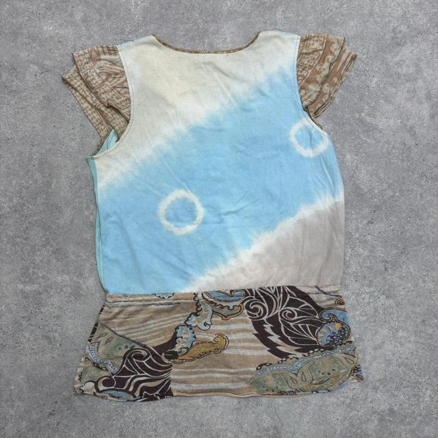 Graphic boho fairy blouse top