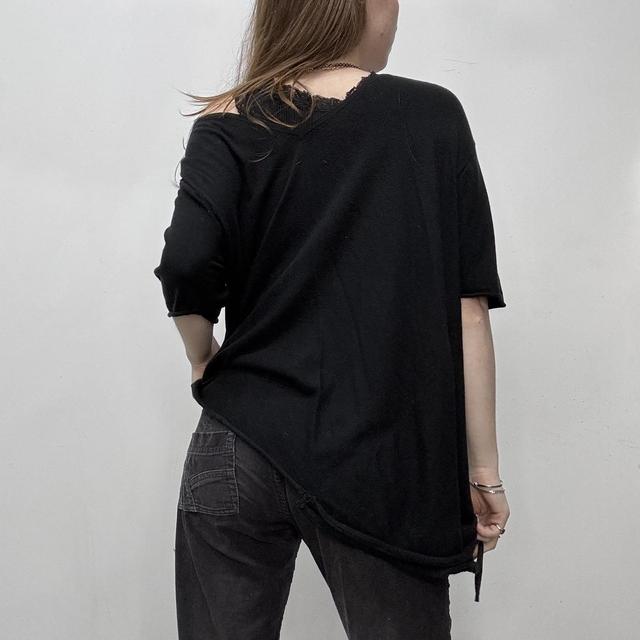 Black slouchy all saints top