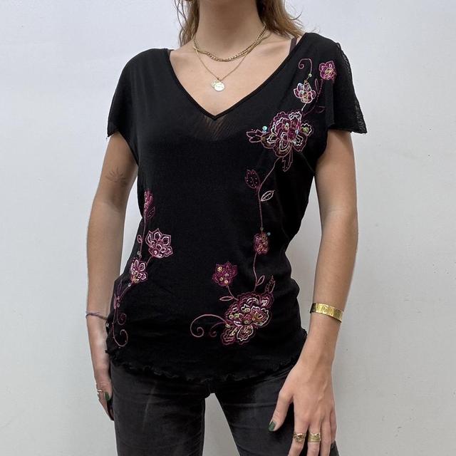 Mesh butterfly Y2K fairy vest