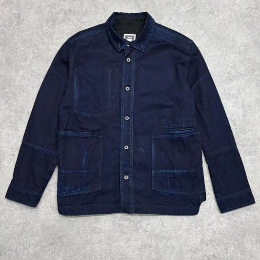 Navy denim chore vintage jacket