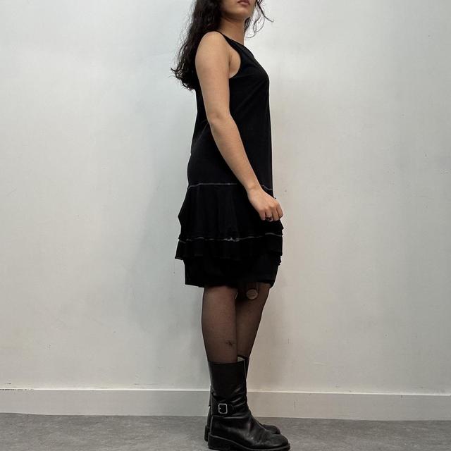 Black ruffle cop copine dress