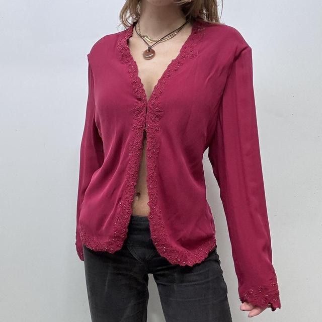 Red silk fairy shirt