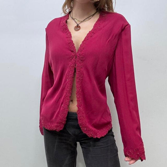 Red silk fairy shirt