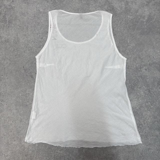 Cotton white cop copine vest