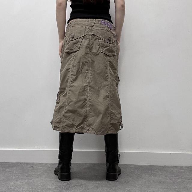 Cargo khaki puff skirt