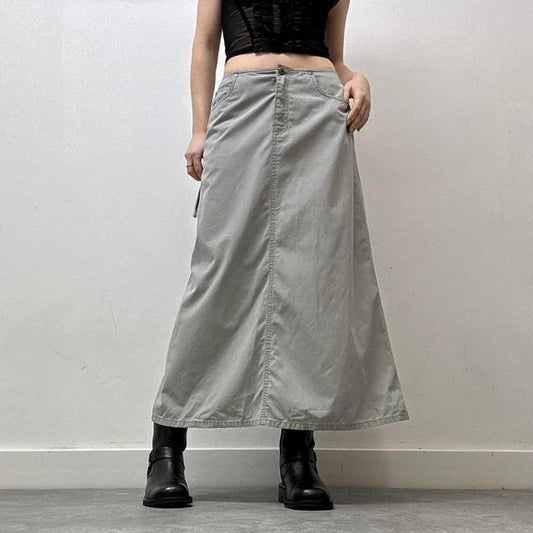 Khaki aline maxi skirt