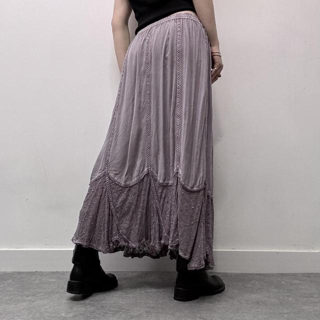 Lilac fairy grunge handkerchief maxi skirt