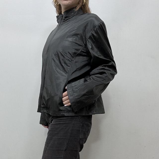 Black tech windbraker jacket