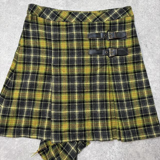 Tartan tweed midi skirt